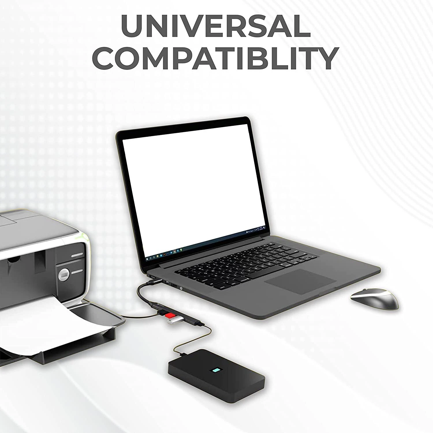 Type C USB Hub, 4 USB Ports, 3 USB 2.0, 1 USB 3.0 - Image 4